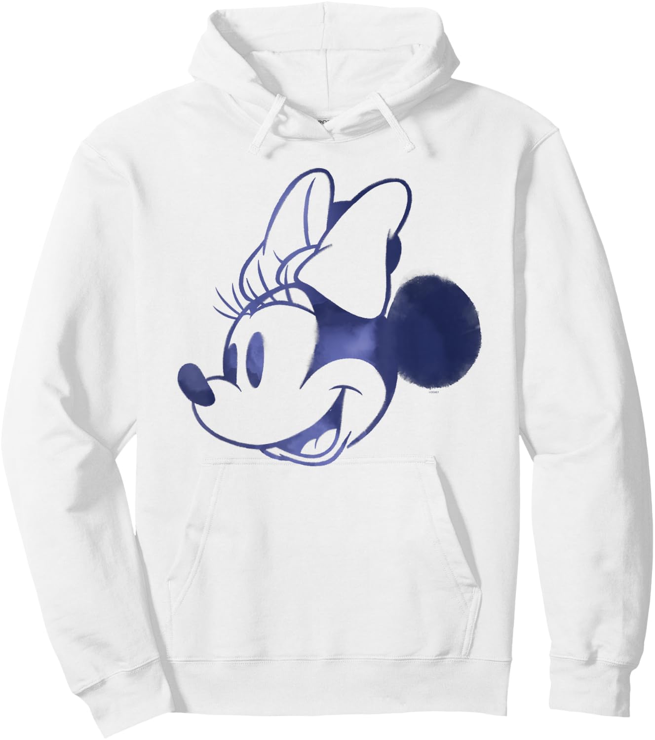 Disney Minnie Mouse Head Retro Vintage Classic Small Hoodie - Hoodie | White