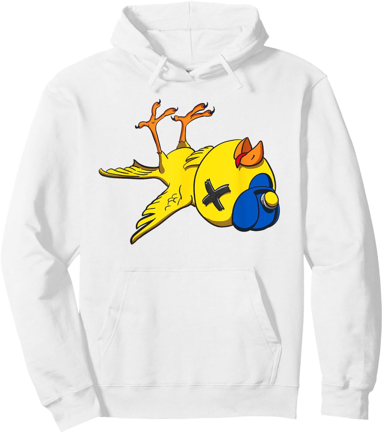 Canary in a Coal Mine Funny Bird & Miner Hard Hat Hoodie - Hoodie | White