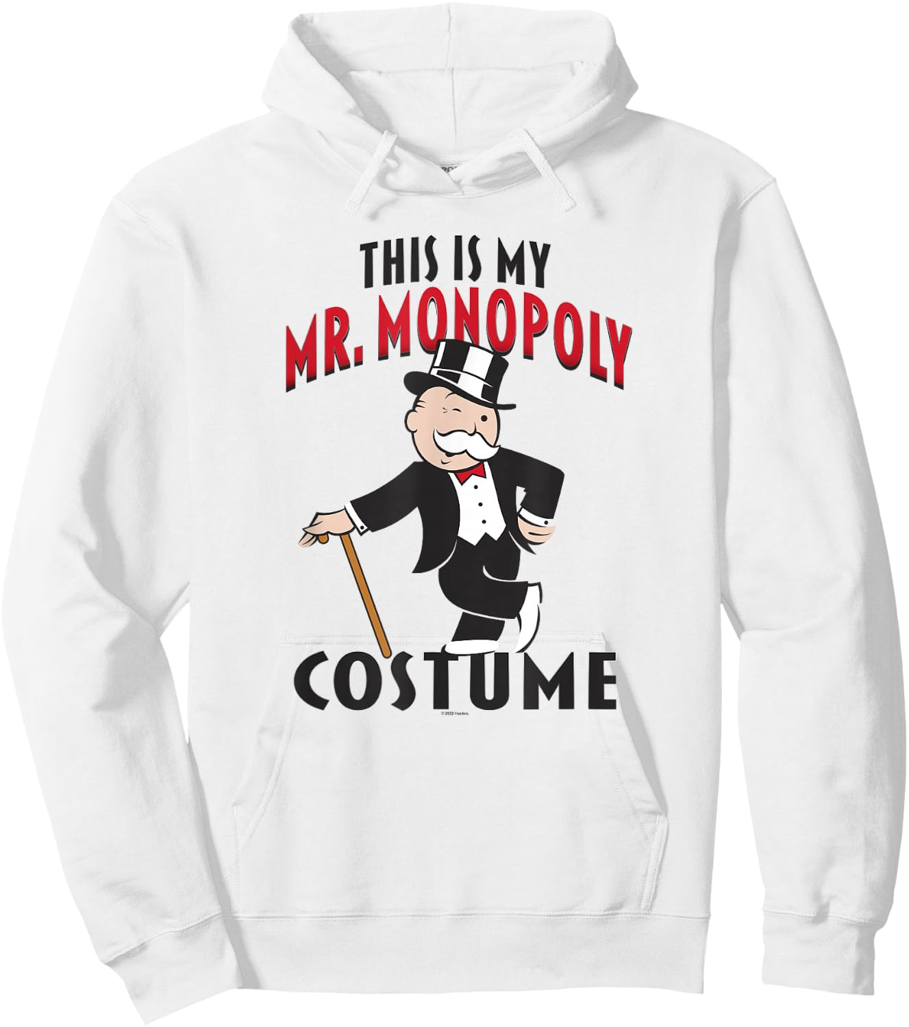 Monopoly Halloween This Is My Mr. Monopoly Costume Hoodie - Hoodie | White