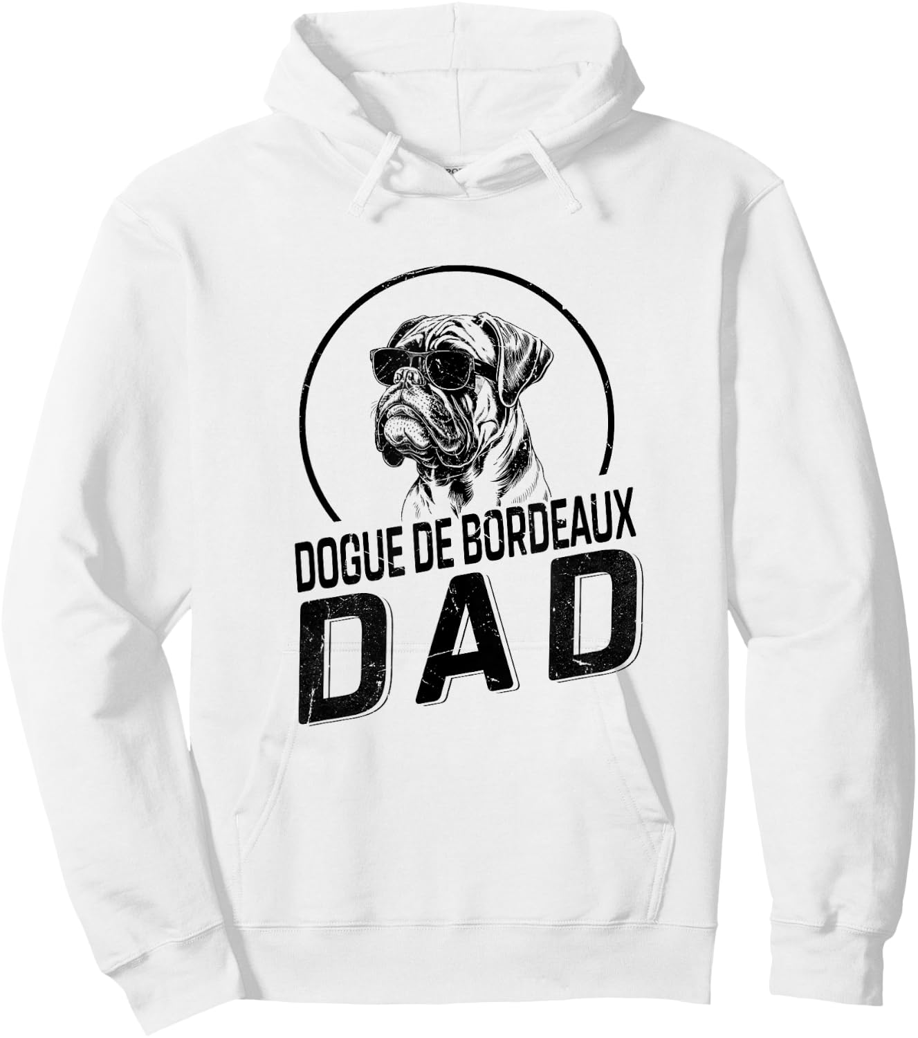 Dogue de Bordeaux Dad Dog Owner Gifts Funny Dog Dad Hoodie - Hoodie | White