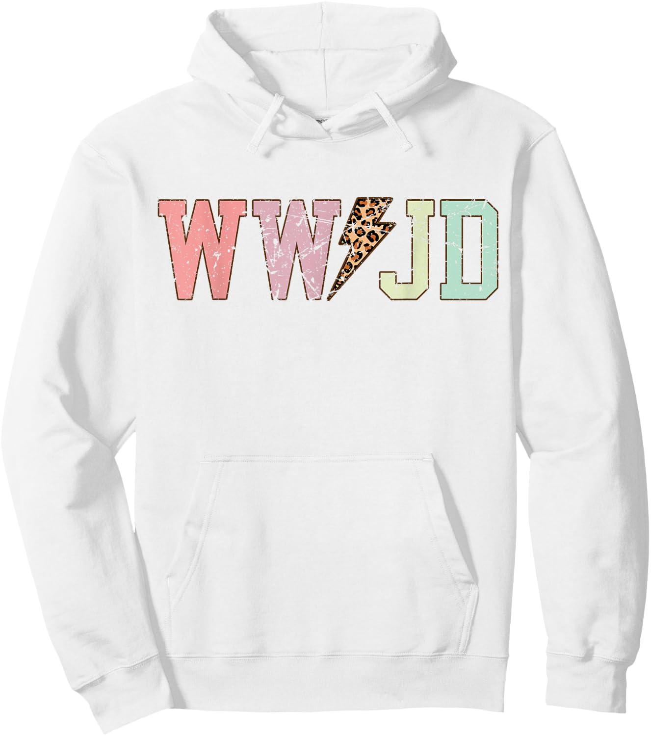 WWJD What Would Jesus Do Christian Bible Faith Vintage Cute Hoodie - Hoodie | White