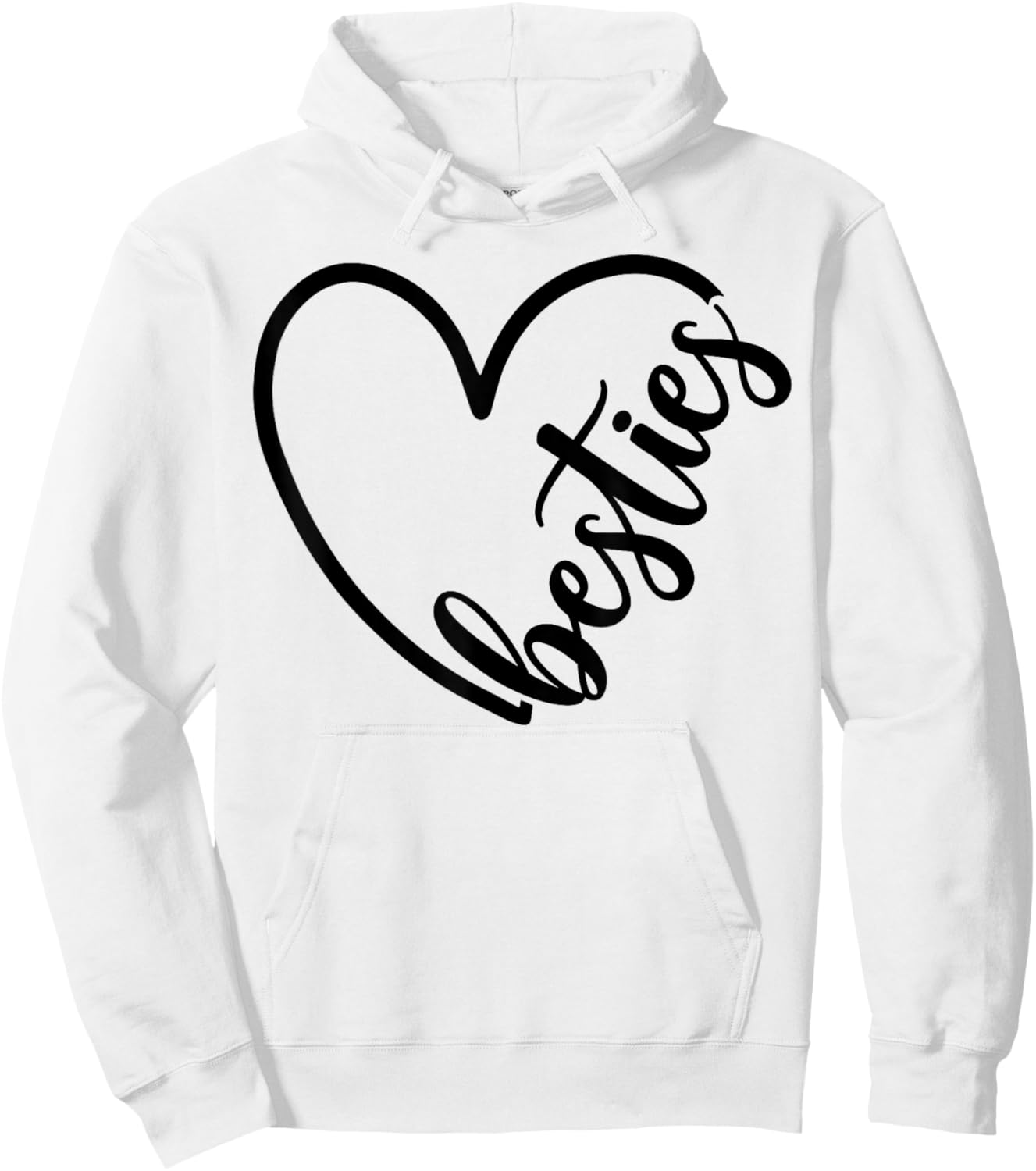 Besties Cute Matching Mother Daughter Best Friend Hoodie - Hoodie | White
