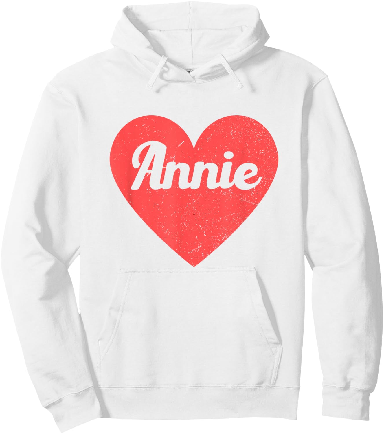 I Heart Annie - First Names And Hearts, I Love Annie Hoodie - Hoodie | White