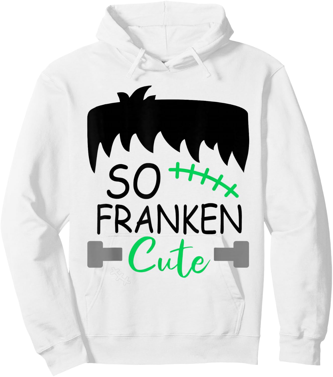 So Franken Cute Toddler Boy Halloween Costume Scary Funny Hoodie - Hoodie | White
