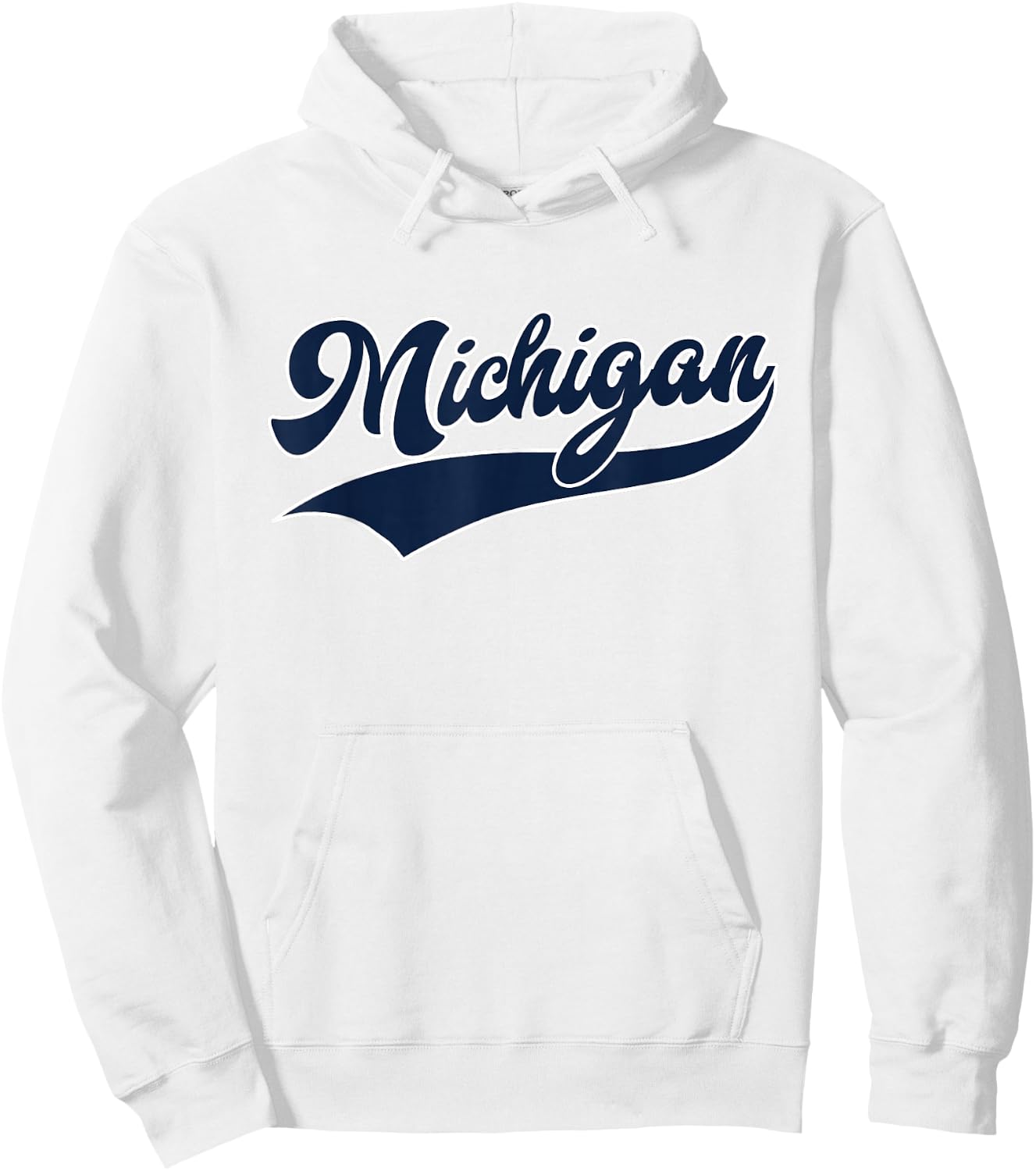 Graphic Apparel Co. - Michigan Retro Classic - Kids - White - Short Sleeve - Small Hoodie - Hoodie | White