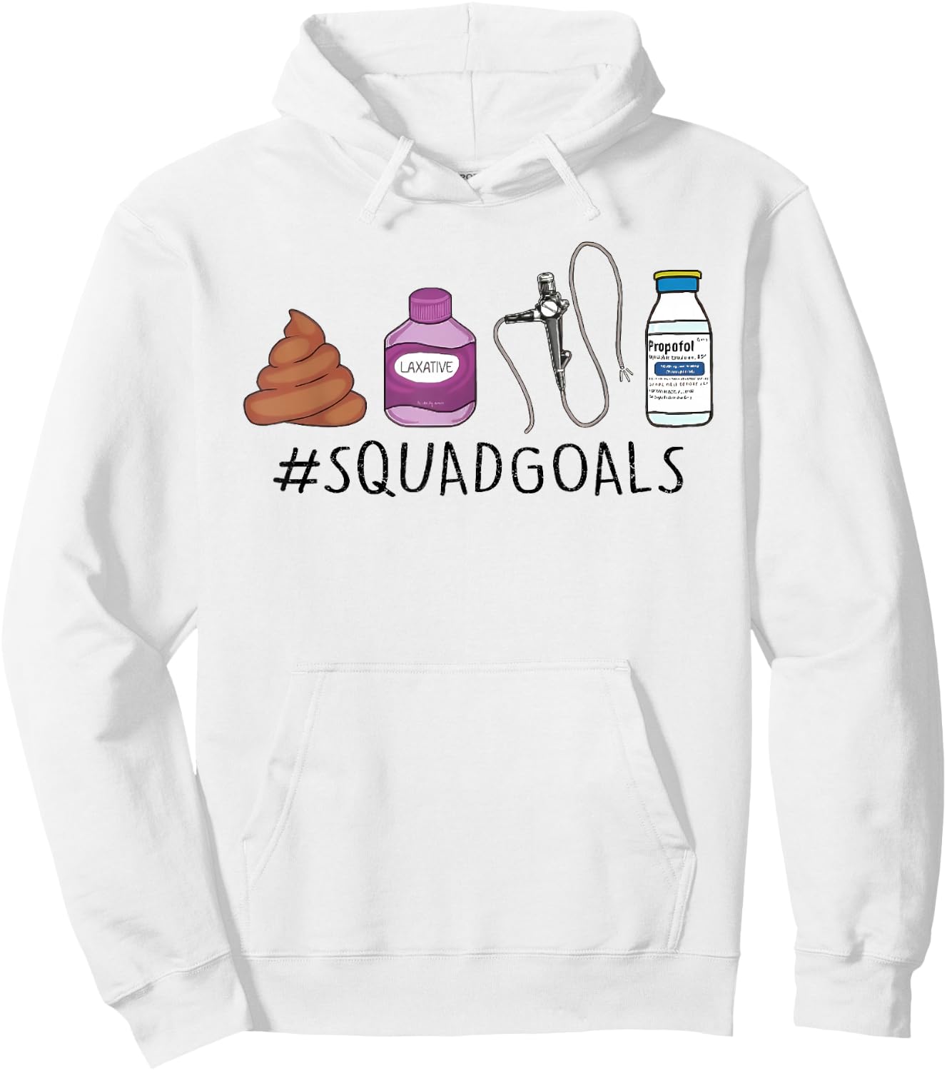 GI Endo Squad Goals Funny GI Nurse Colonoscopy Endoscopy RN Hoodie - Hoodie | White