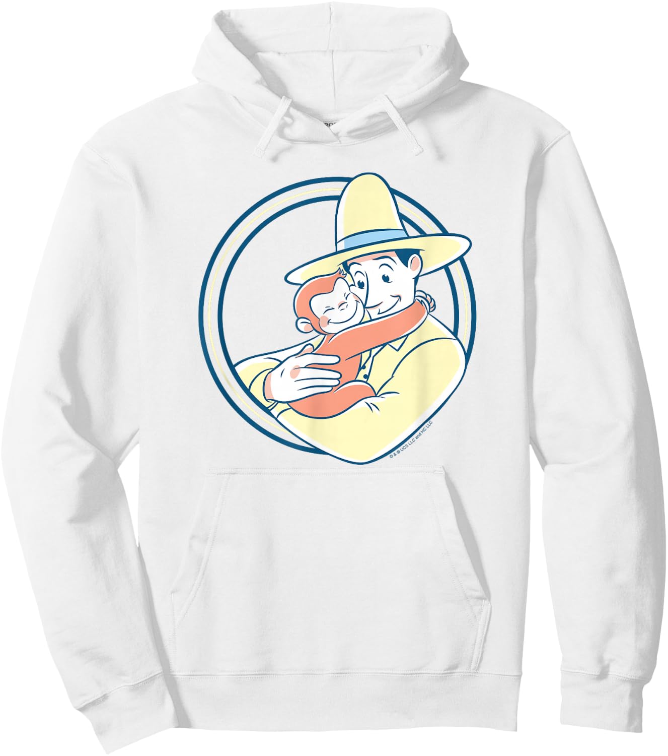 Curious George The Man with the Yellow Hat Hug Hoodie - Hoodie | White