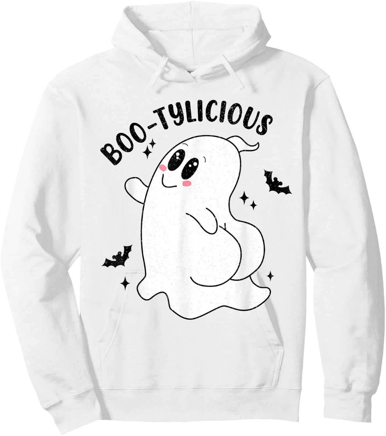 Working On My Booty Funny Halloween Workout Gym Women Hoodie - Hoodie | White