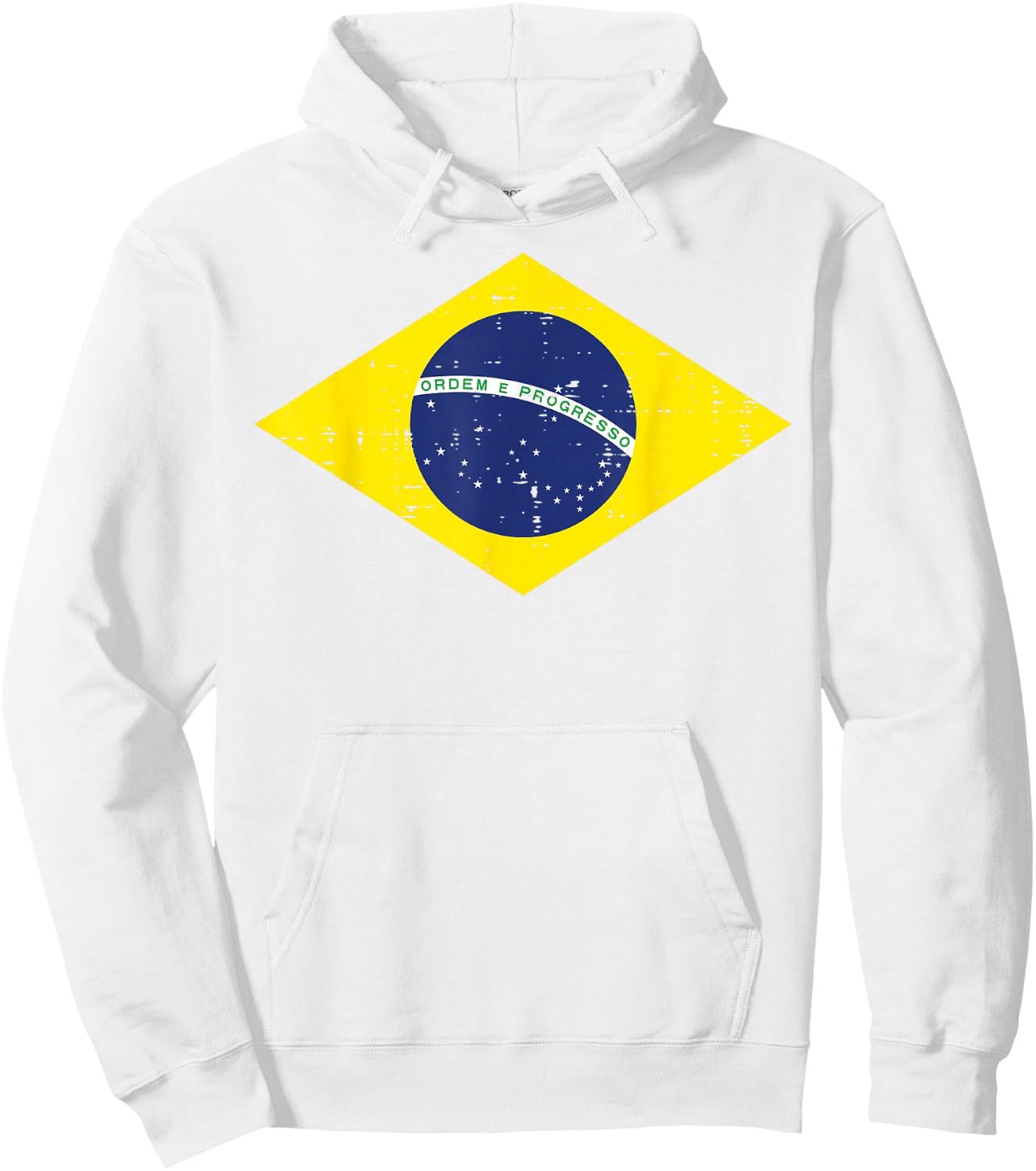 Green Brazil Flag Soccer Fan Men Women Boys Girls Kids Hoodie - Hoodie | White