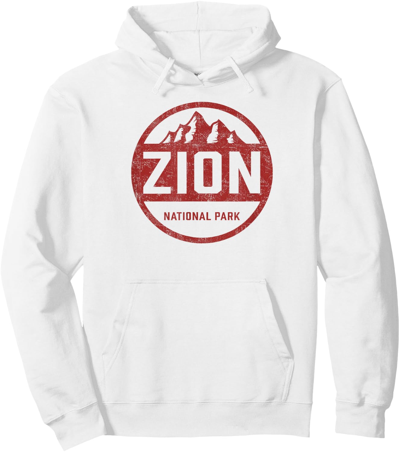 Retro Zion National Park Utah Mountain Women Men Kids Hiking Hoodie - Hoodie | White