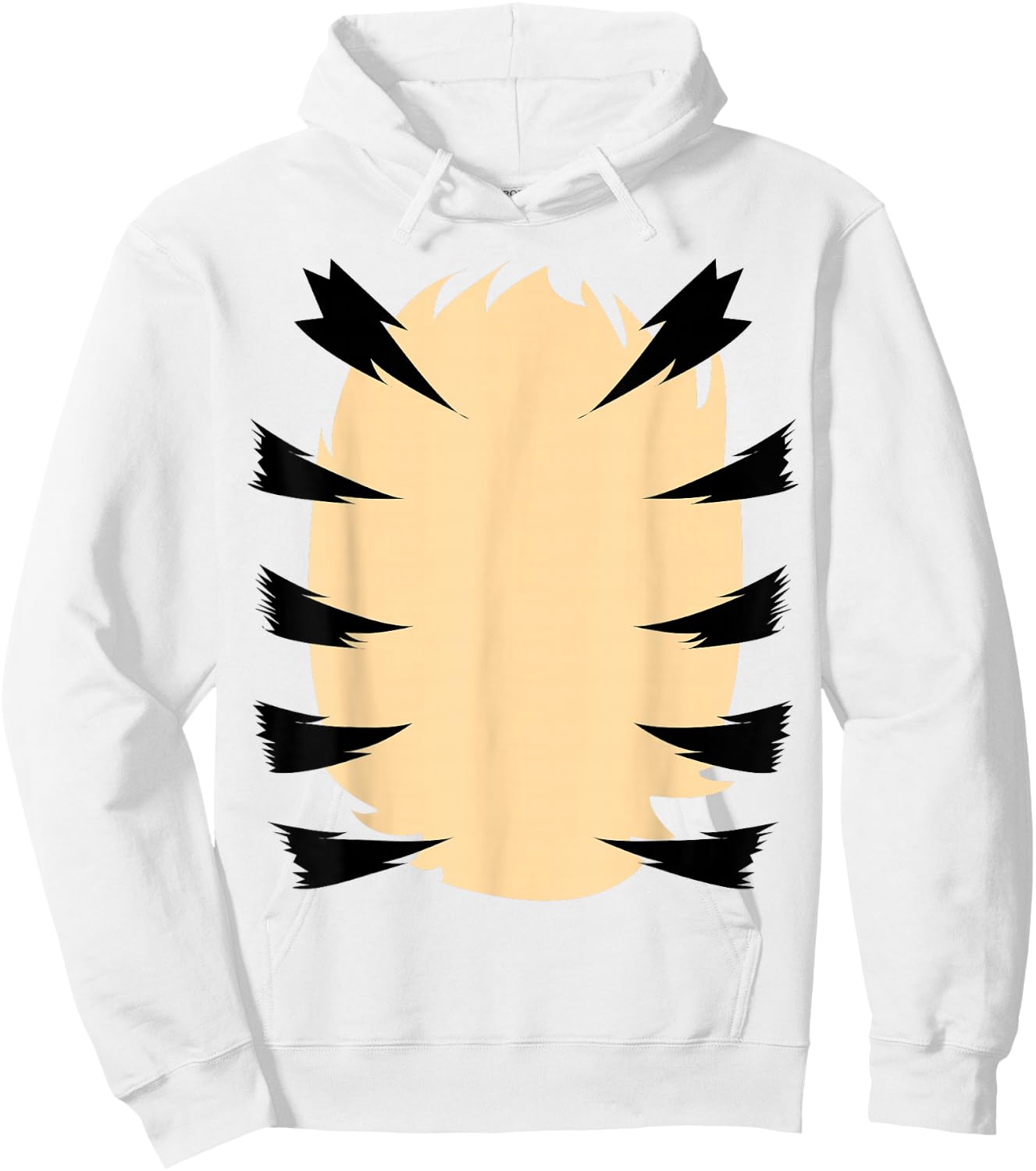 Orange Tiger Costume for Kids DIY Halloween Costume Hoodie - Hoodie | White