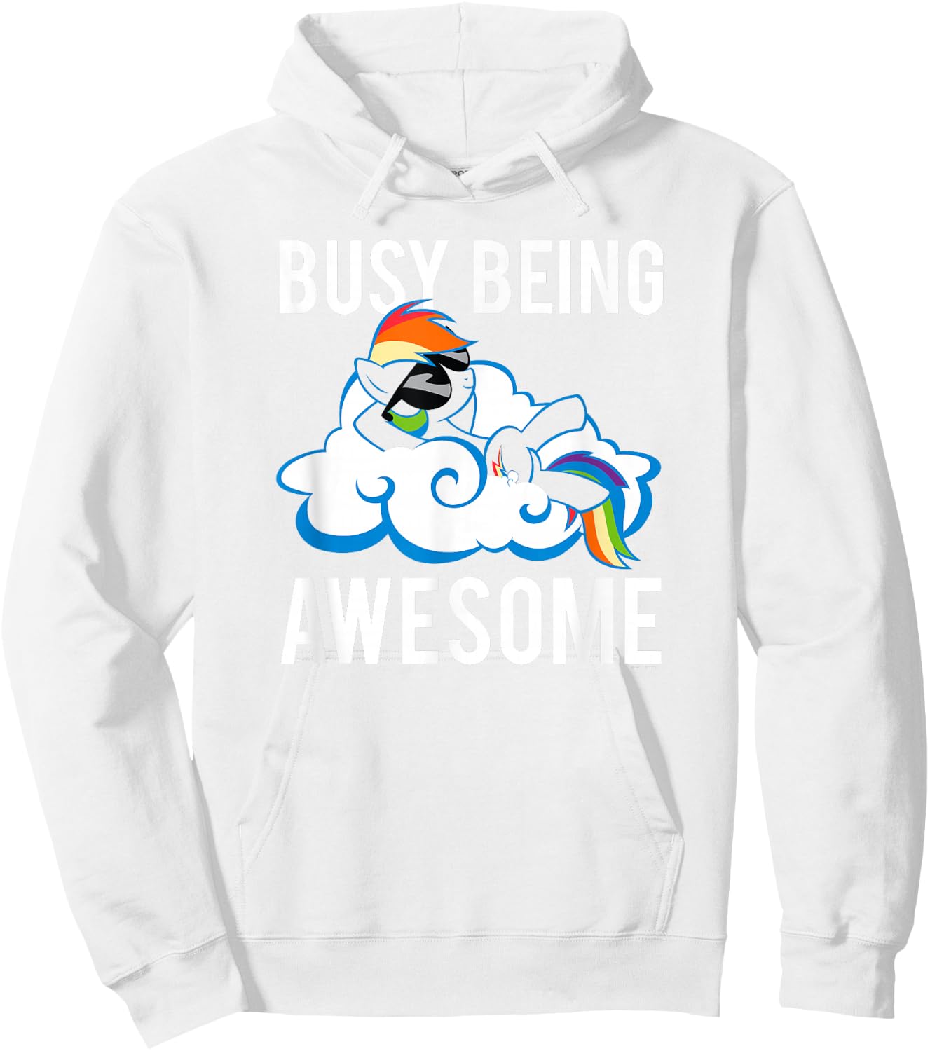 My Little Pony: Friendship is Magic Busy Being Awesome Sassy Hoodie - Hoodie | White