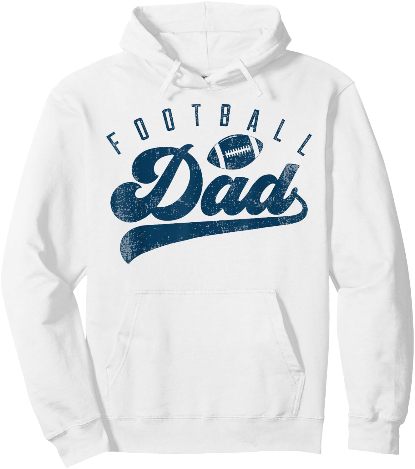 Football Dad Gifts Daddy Father's Day Hoodie - Hoodie | White