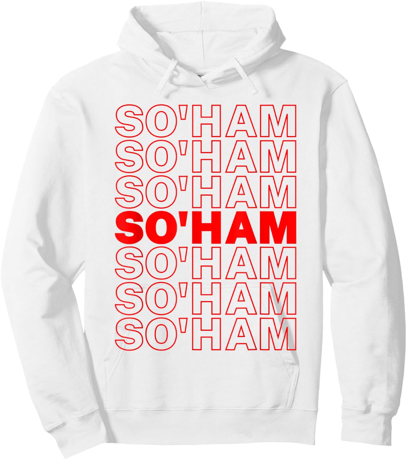So'Ham Soham Meditation Mantra Hindu Yoga Hoodie - Hoodie | White