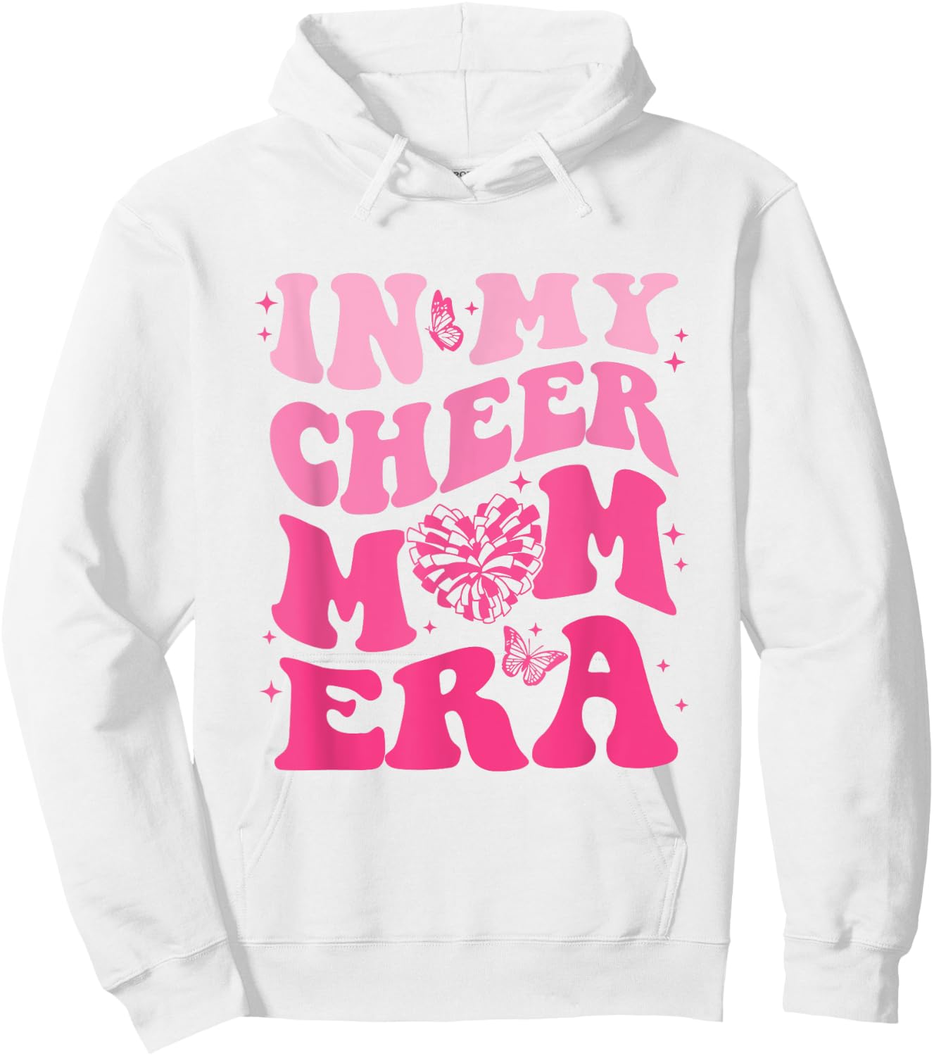 In My Cheer Mom Era Hoodie - Hoodie | White