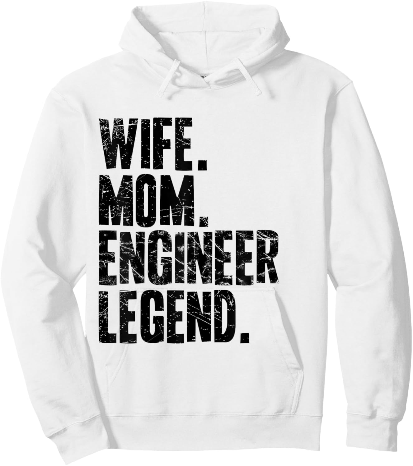 Funny Engineer Mother Wife Mom Engineer Hoodie - Hoodie | White