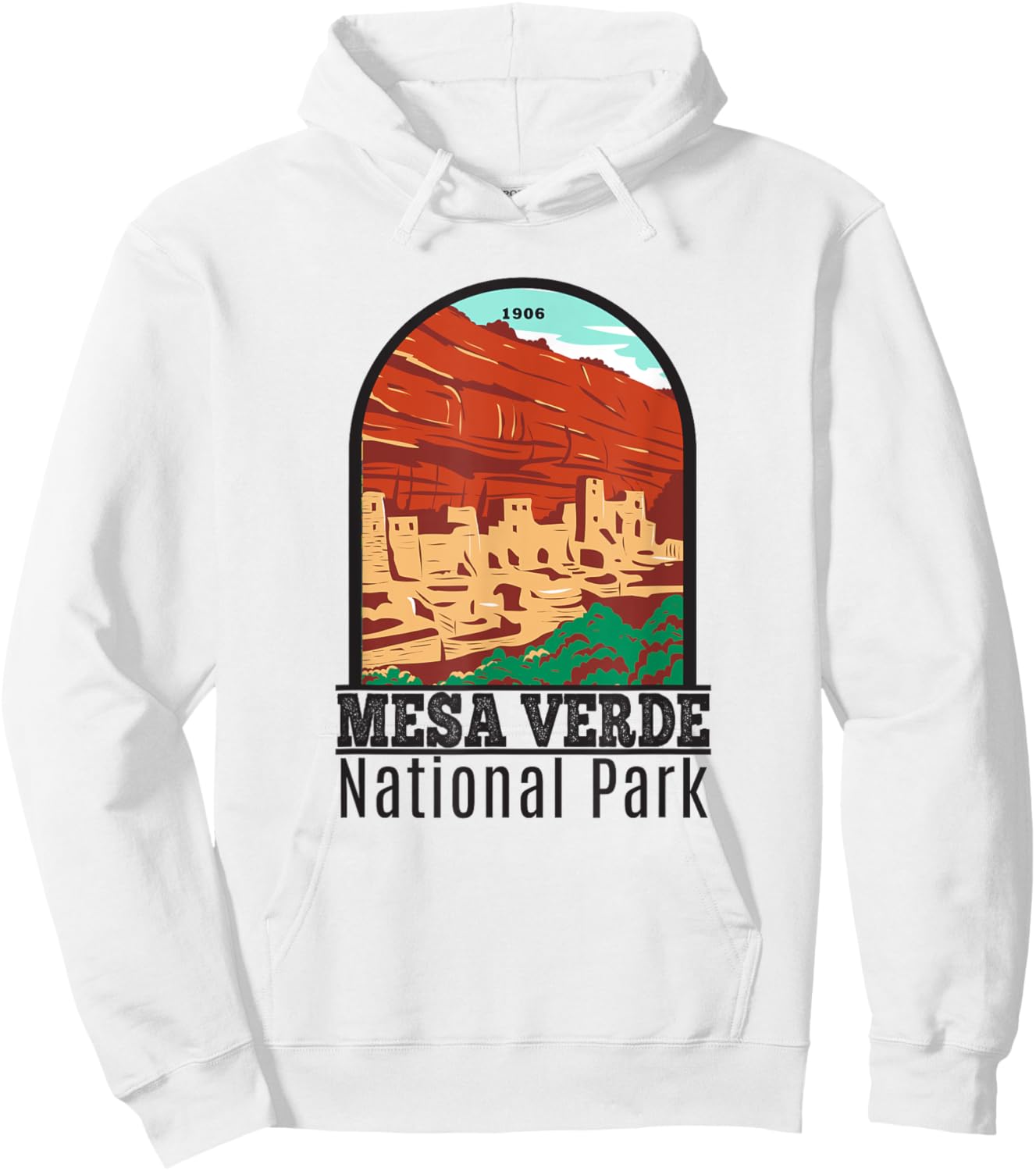 Mesa Verde National Park Colorado Cliff Palace Vintage Hoodie - Hoodie | White
