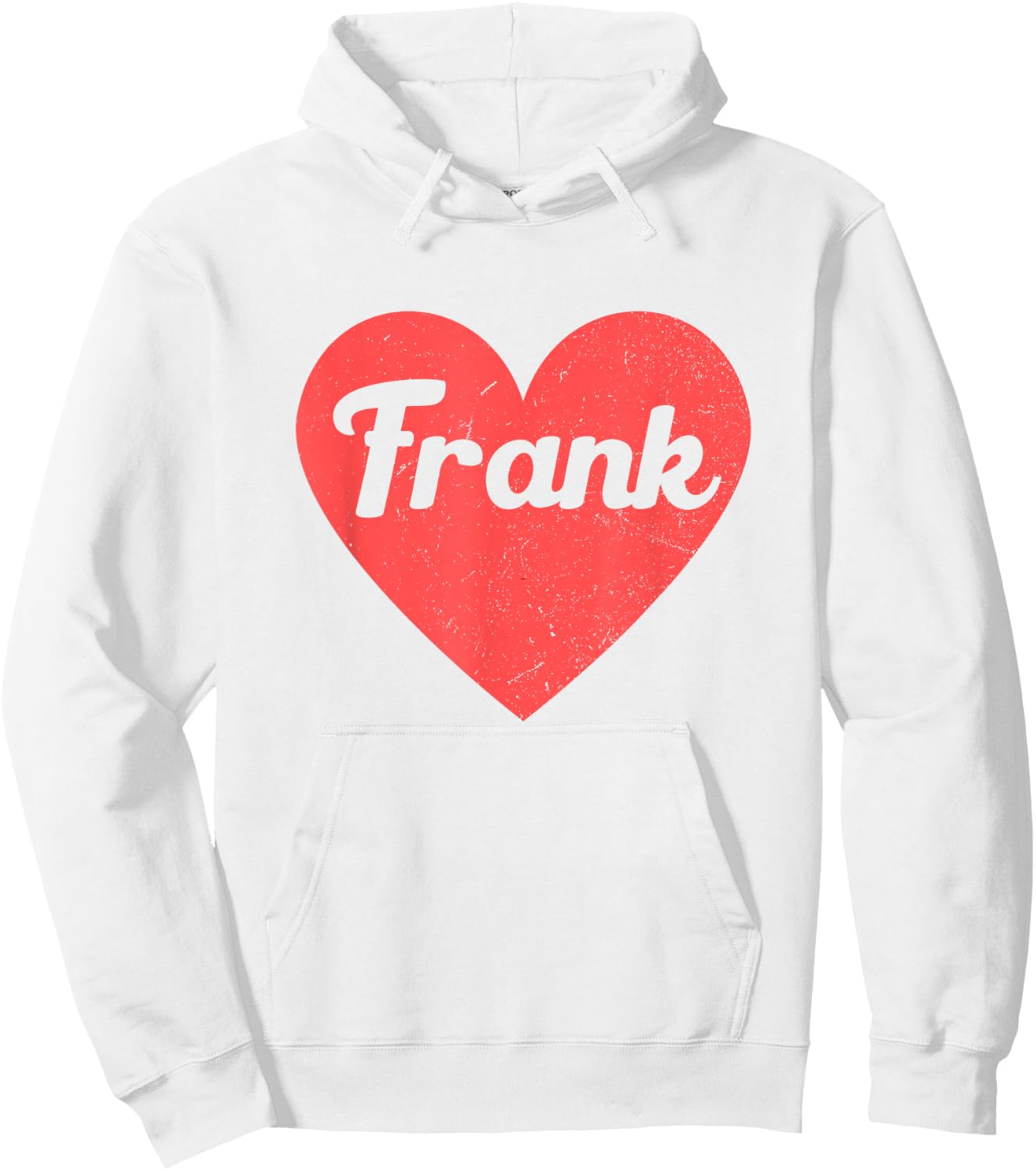 I Heart Frank - First Names And Hearts, I Love Frank Hoodie - Hoodie | White