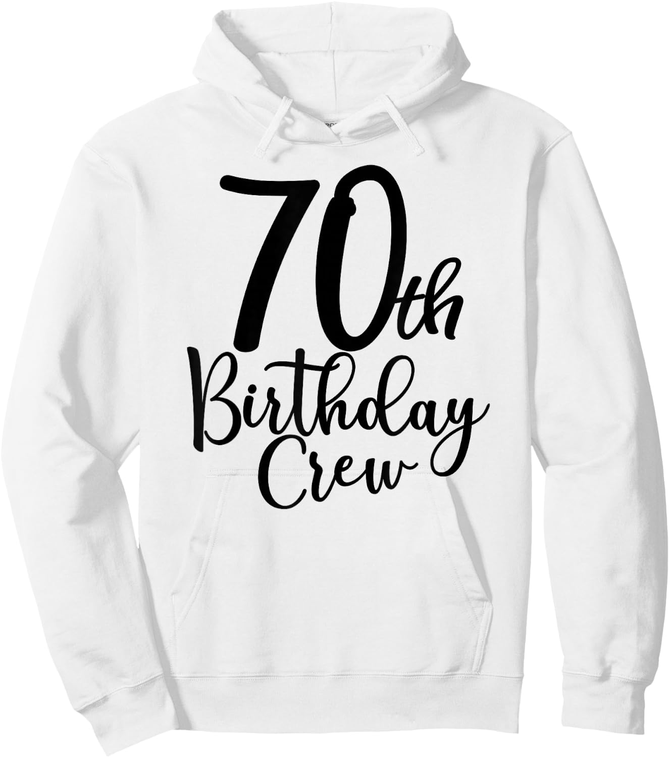 70th Birthday Crew, 70 Years Old Matching Group Party Hoodie - Hoodie | White