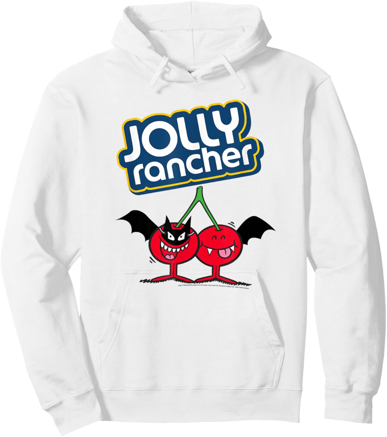 Jolly Rancher Halloween Bat Costume Cherry Logo Hoodie - Hoodie | White