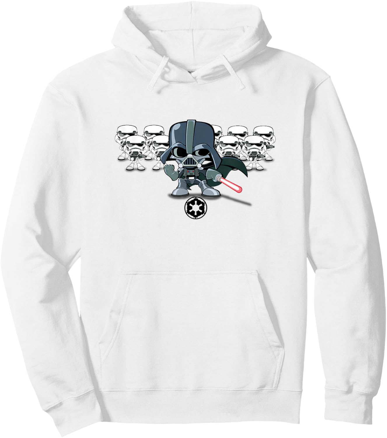 Star Wars Darth Vader Stormtrooper Army Chibi Style Cute V2 Hoodie - Hoodie | White