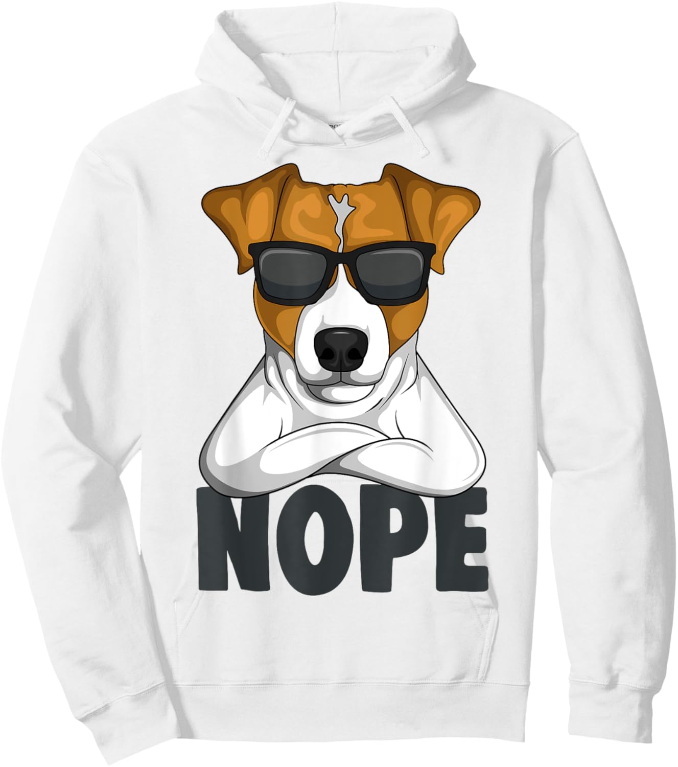 Stubborn Jack Russell Terrier Dog Men Women Girls Kids Hoodie - Hoodie | White