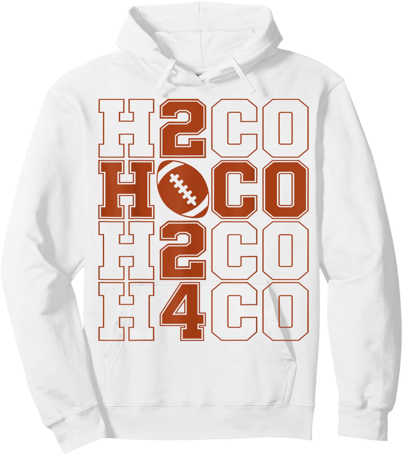 Hoco 2024 Football Funny Homecoming Football 2024 Hoodie - Hoodie | White
