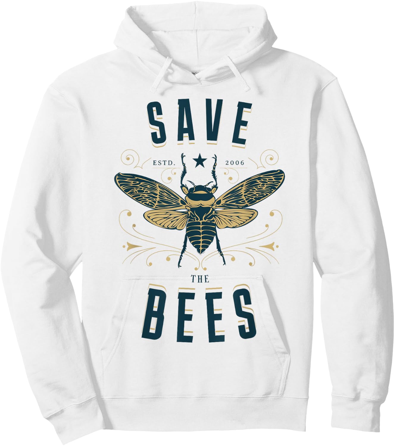 Retro Save the Bees Apiary Shirt Bee Beekeeper Earth Day Hoodie - Hoodie | White