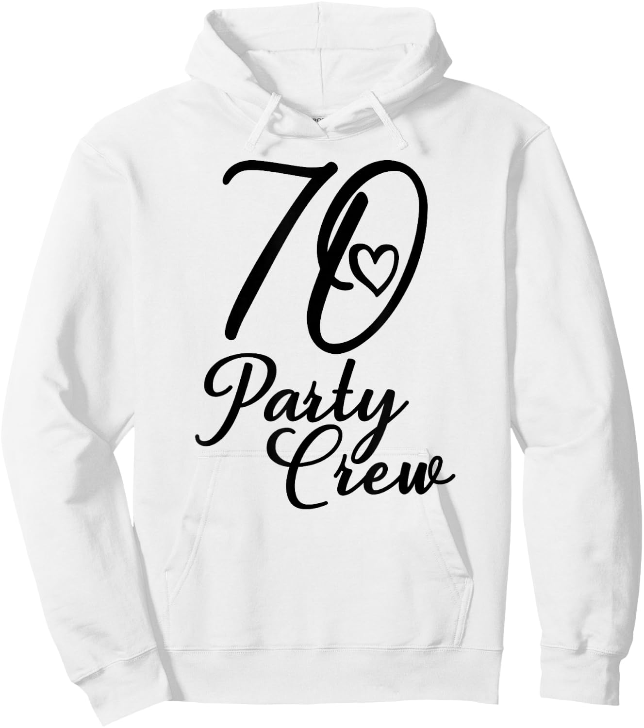 70 Party Crew, Matching Group, Women, 70th Birthday Hoodie - Hoodie | White