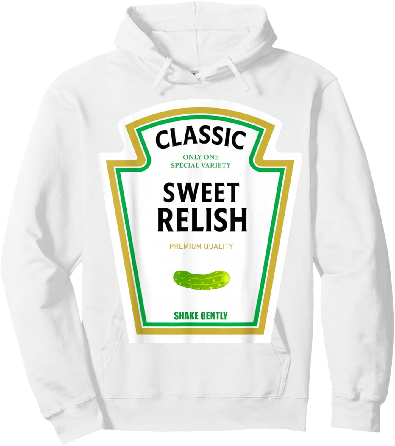 Sweet Relish Halloween 2024 Costume Matching Mustard Ketchup Hoodie - Hoodie | White