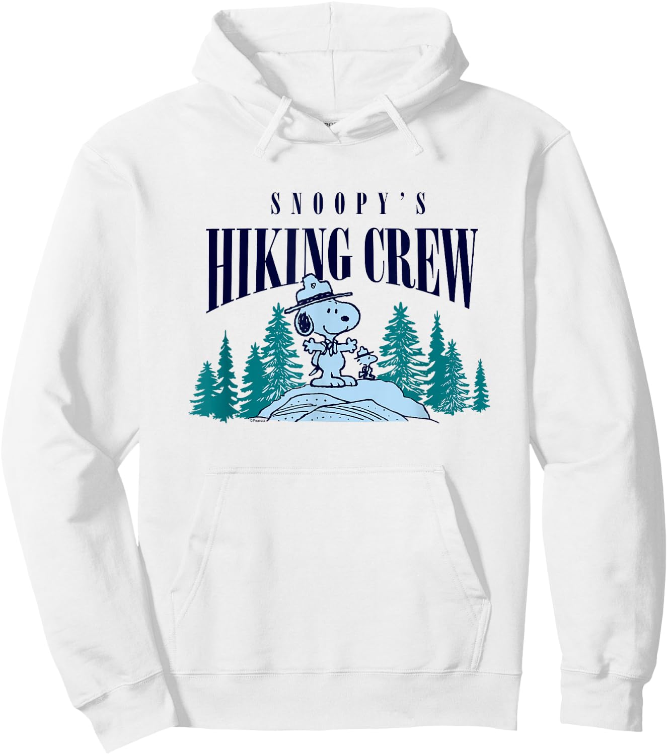 Peanuts - Snoopy Hiking Crew Hoodie - Hoodie | White