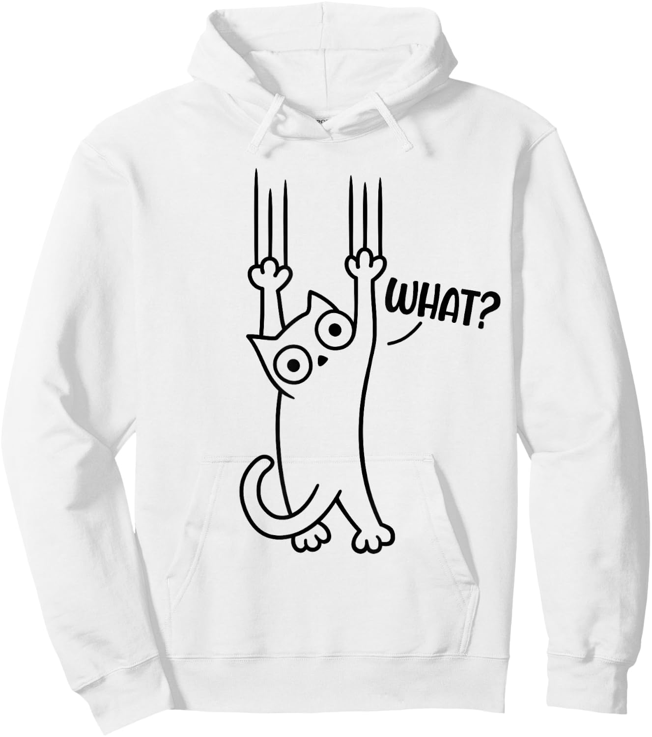 Funny Cat Men Hoodie - Hoodie | White