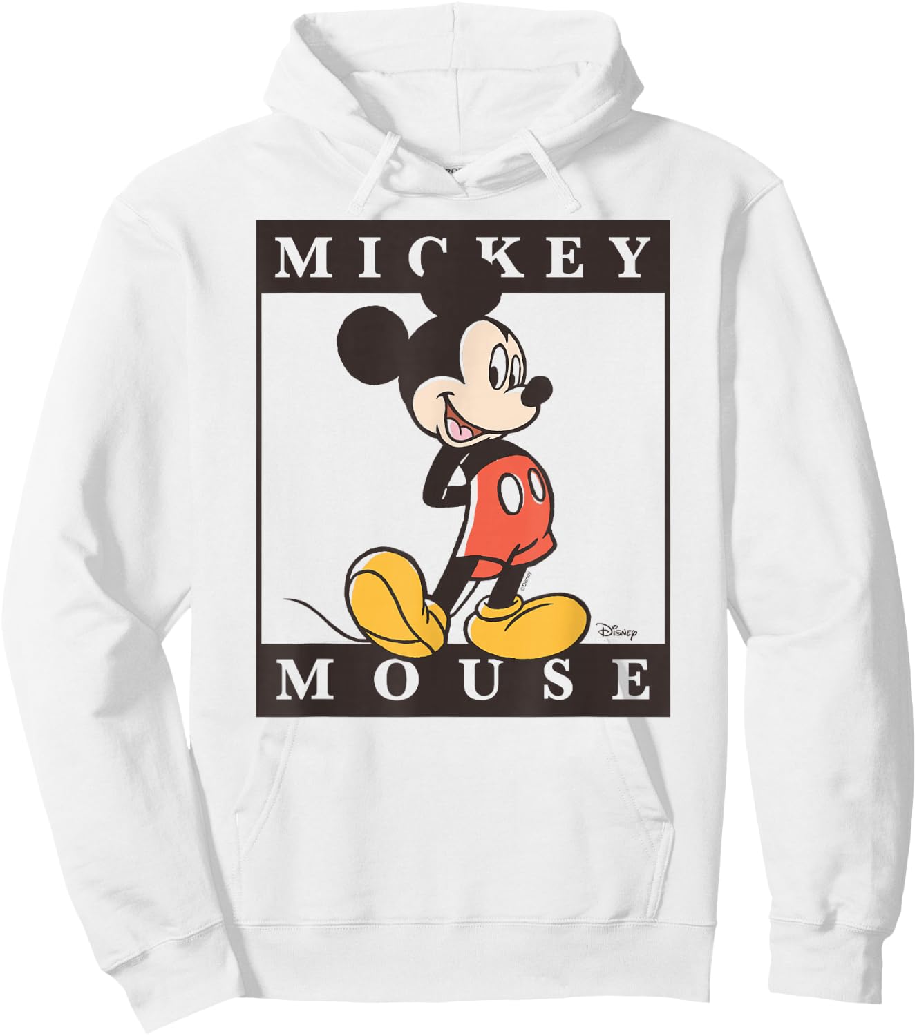 Mickey - Type Block Hoodie - Hoodie | White