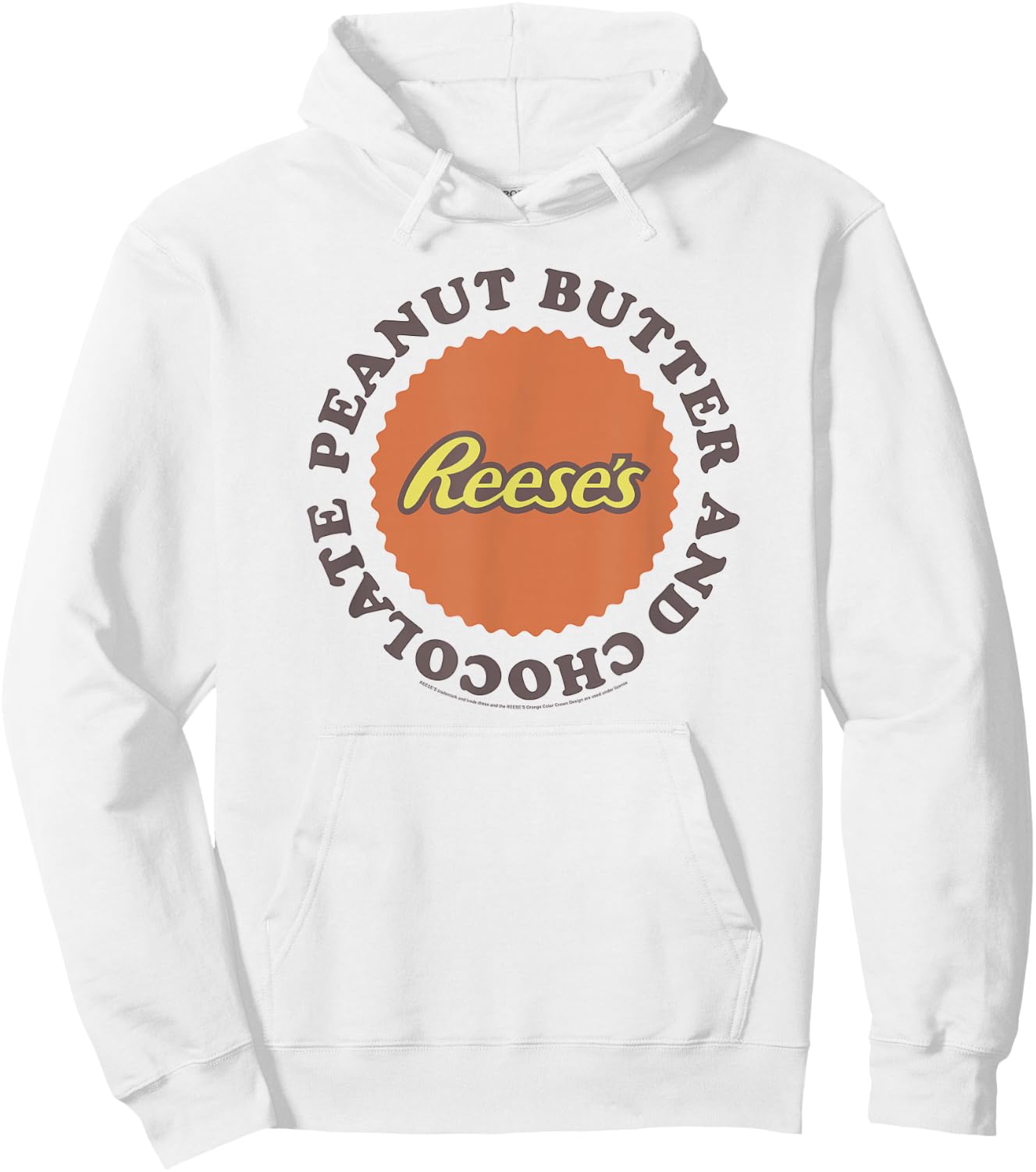 Reese's Peanut Butter Chocolate Circle Hoodie - Hoodie | White