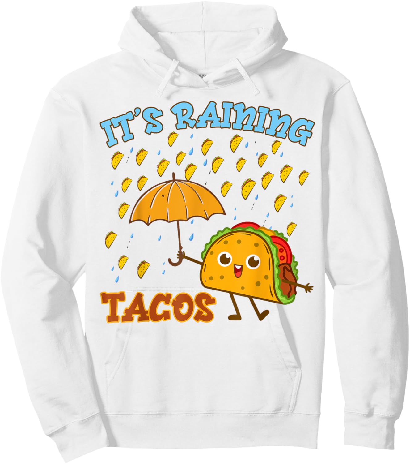 Mexican Its Raining Tacos Shirt Kids Toddler Cinco De Mayo Hoodie - Hoodie | White