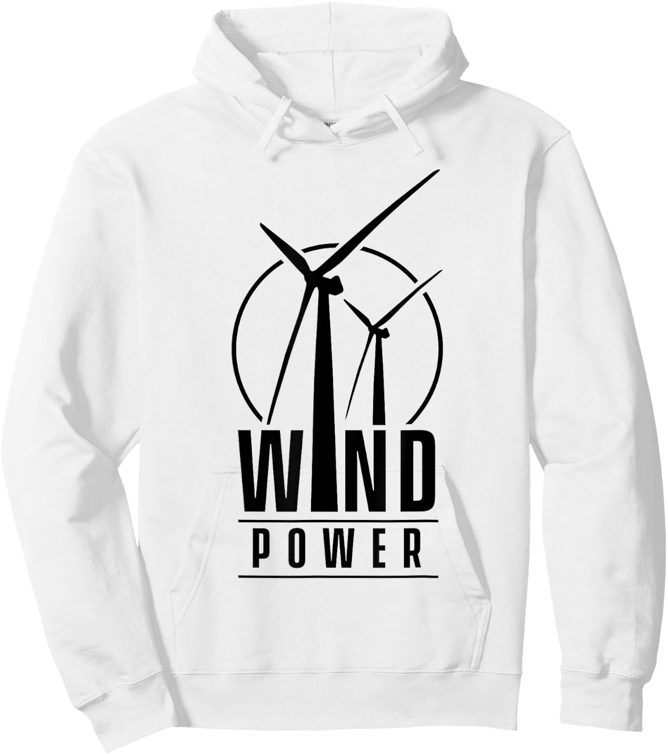 Wind power Wind Energy Green Renewable Turbine Windmill Hoodie - Hoodie | White