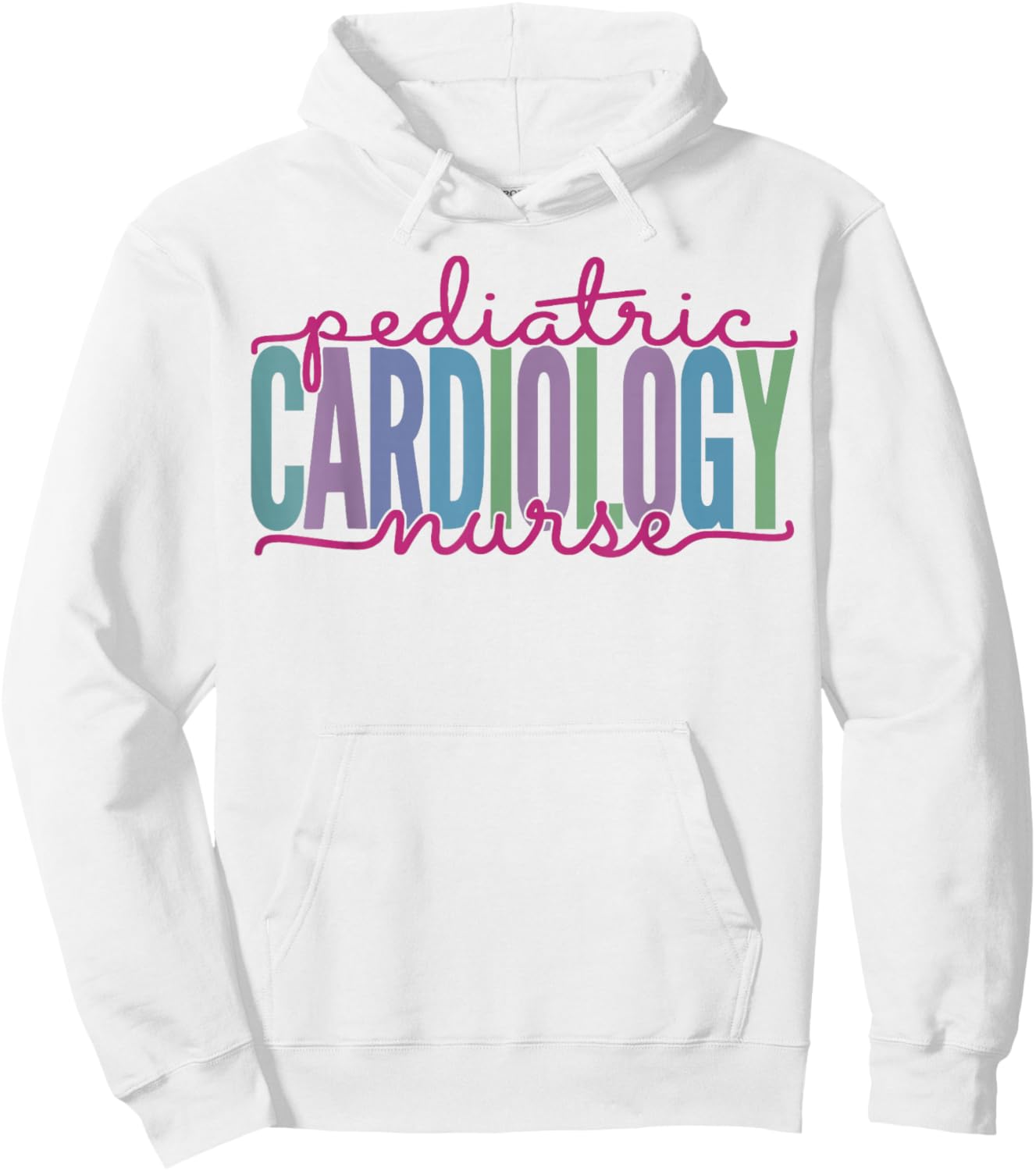 Pediatric Cardiology Nurse Practitioner Funny Cardiac Nurse Hoodie - Hoodie | White