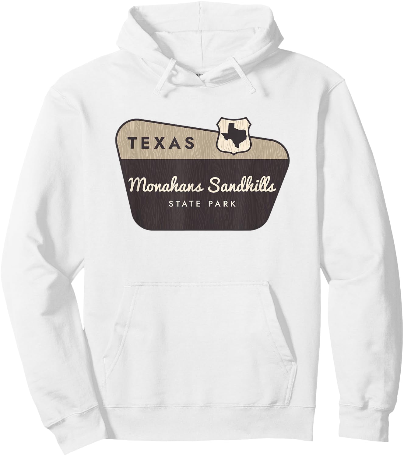 Monahans Sandhills State Park Texas TX Welcome Sign Vacation Hoodie - Hoodie | White