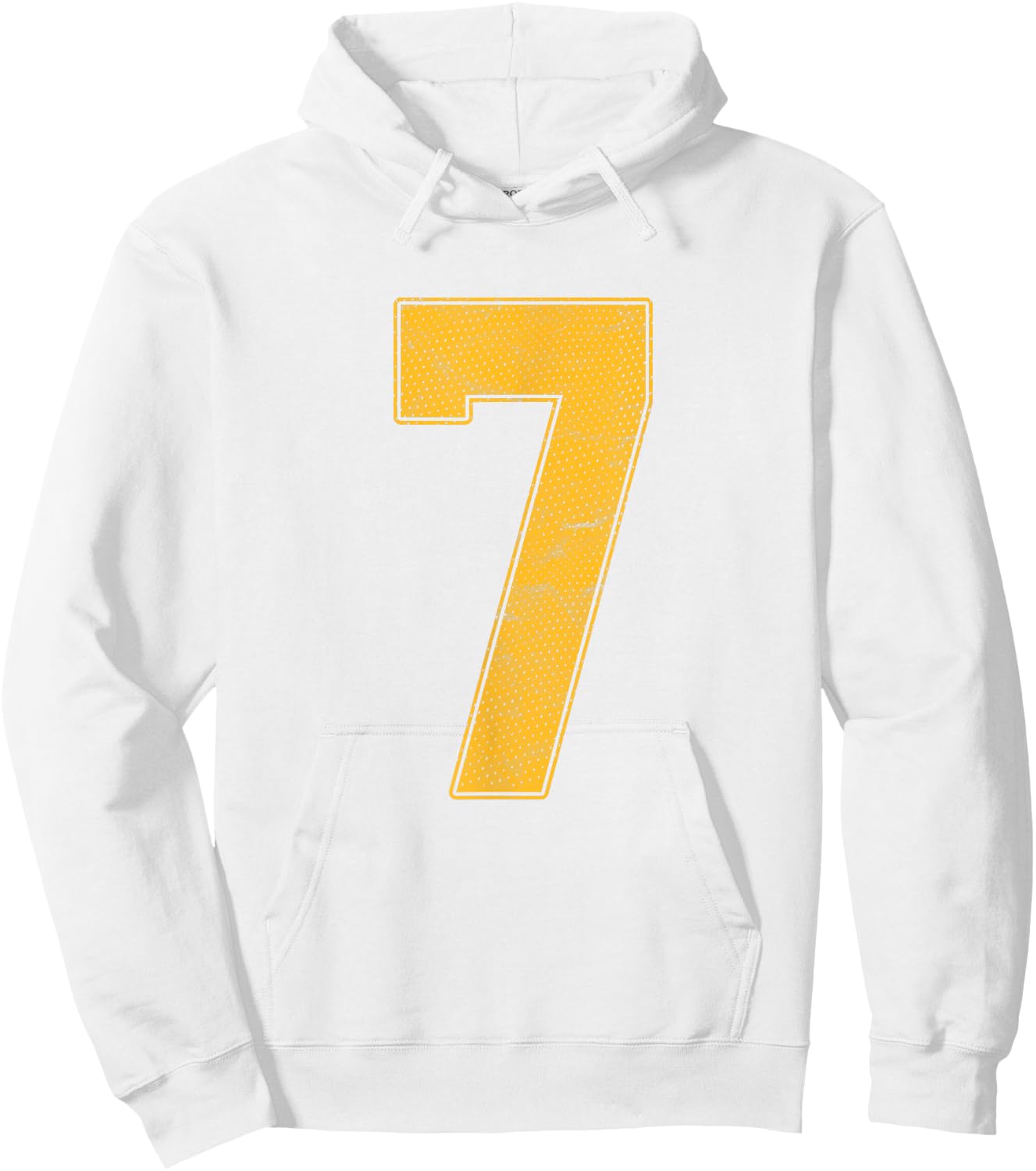 Number 7 Numbered Uniform Sports Team Jersey 7th Birthday Hoodie - Hoodie | White