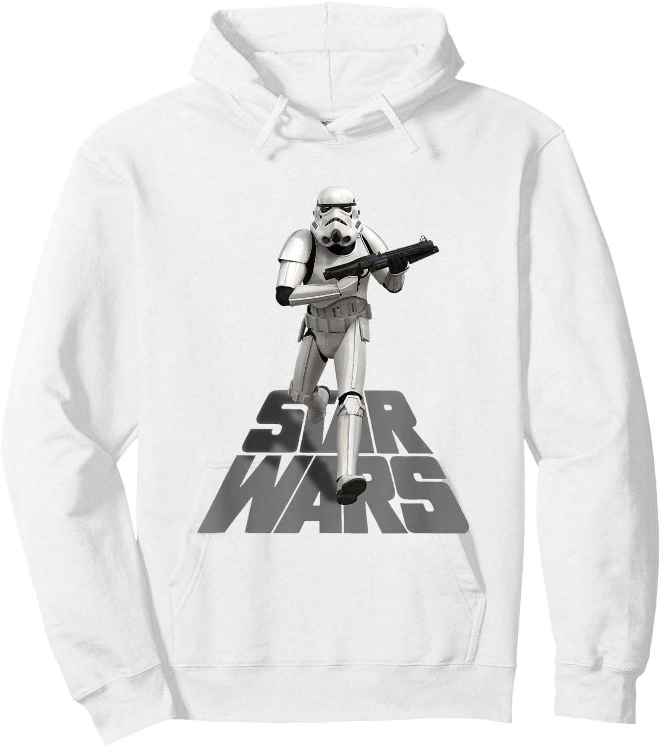Star Wars Classic Imperial Stormtrooper Running Poster Hoodie - Hoodie | White