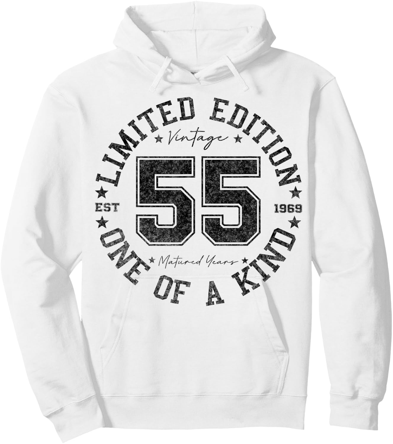Vintage 1969 One of a Kind 55th Birthday 55 Year Old Gifts Hoodie - Hoodie | White