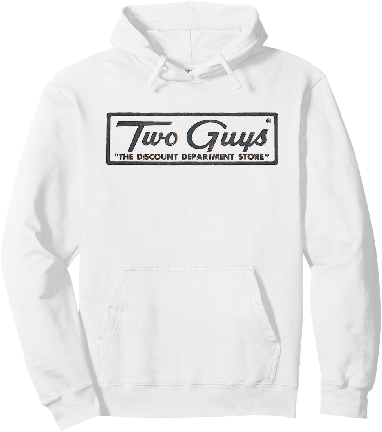 Two Guys Store Retro Vintage Hoodie - Hoodie | White