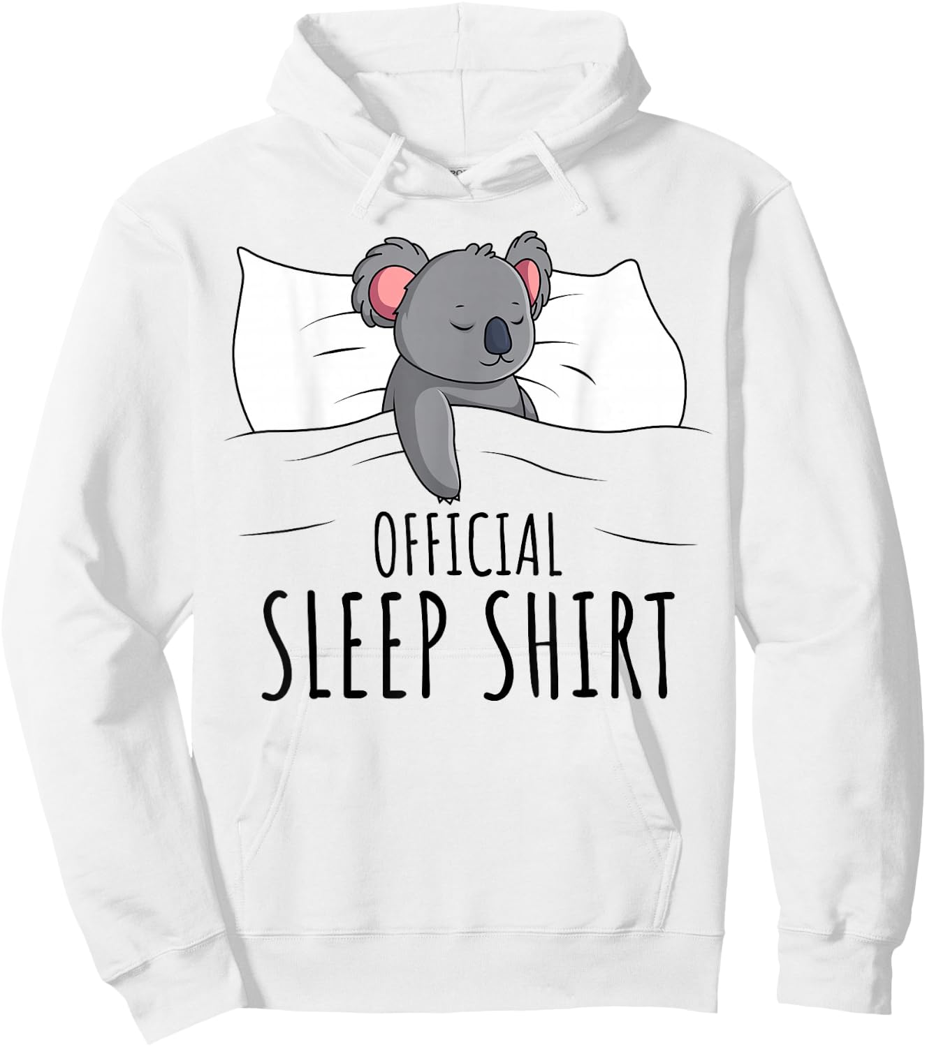 Official Sleep Shirt Koala Lover Hoodie - Hoodie | White