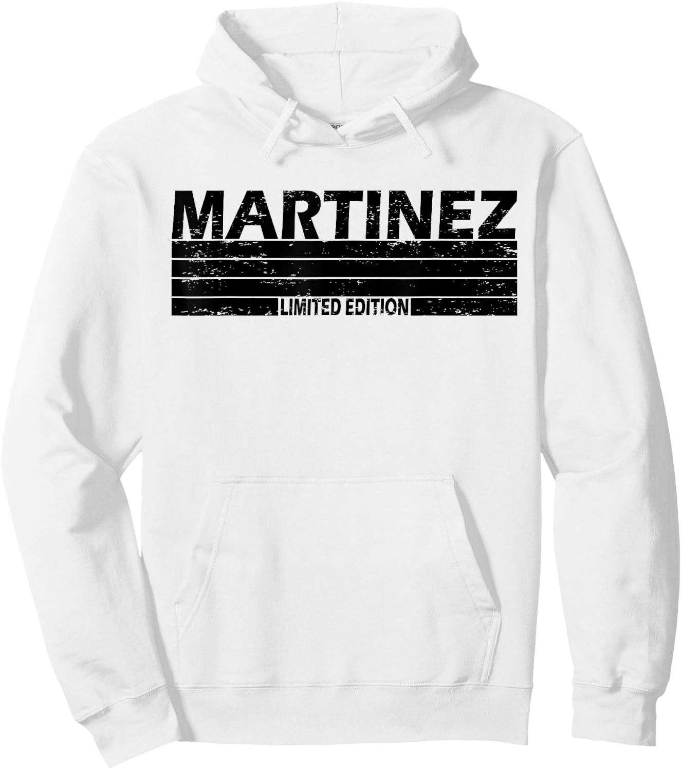 Martinez Surname Limited Edition Retro Vintage Style Sunset Hoodie - Hoodie | White