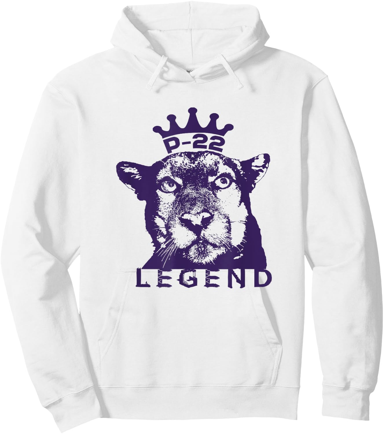 P-22 Legend Mountain Lion Hoodie - Hoodie | White
