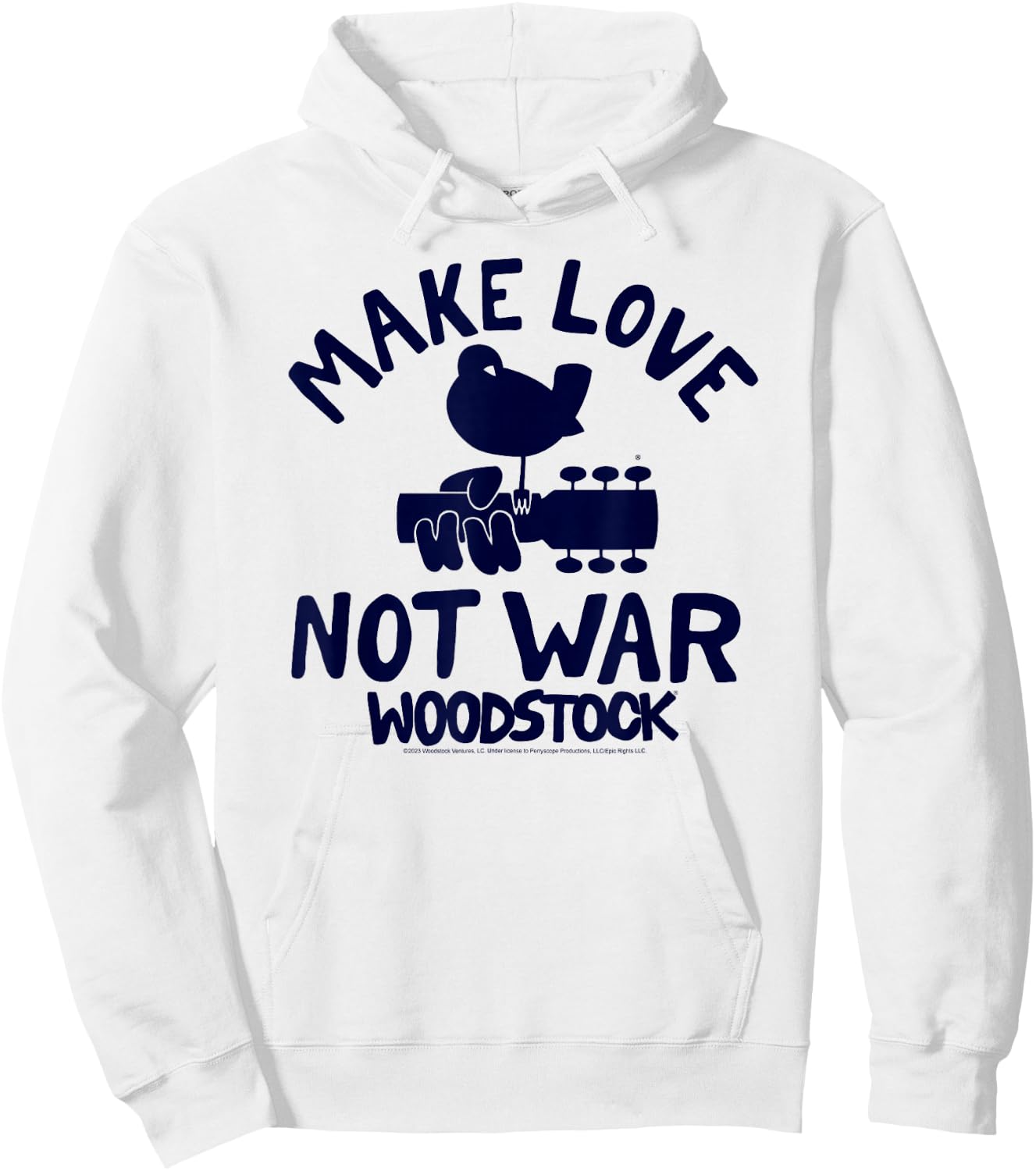 Woodstock - Make Love Not War Hoodie - Hoodie | White