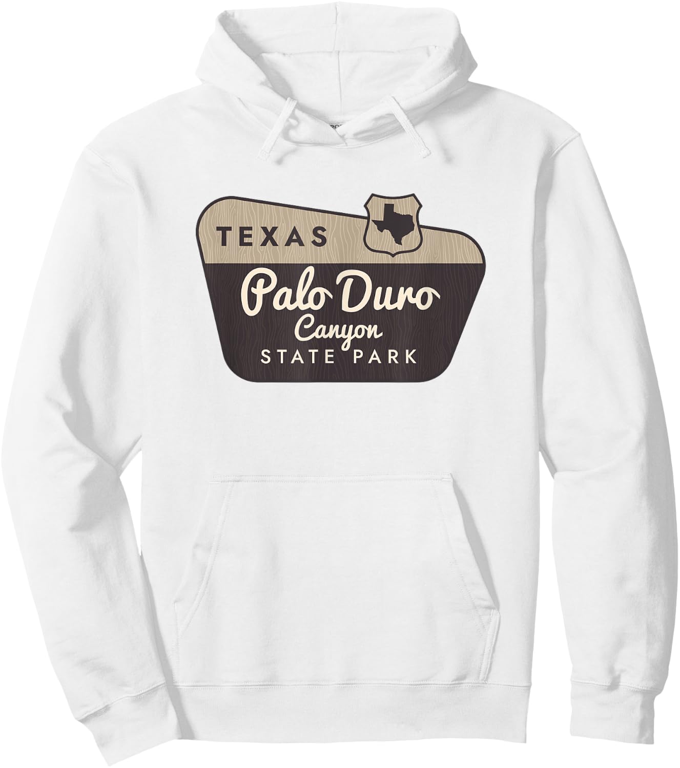 Palo Duro Canyon State Park Texas TX Welcome Sign Vacation Hoodie - Hoodie | White