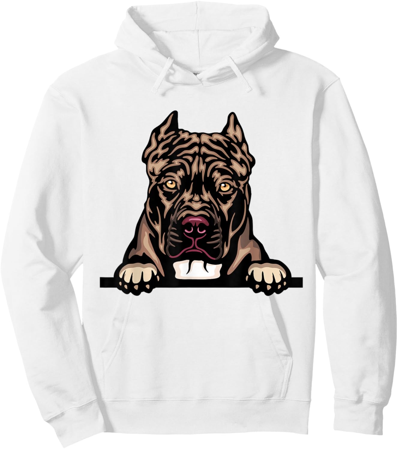 Pit Bull Dog Breed Popping Up Fun Pit Bull Owner Hoodie - Hoodie | White