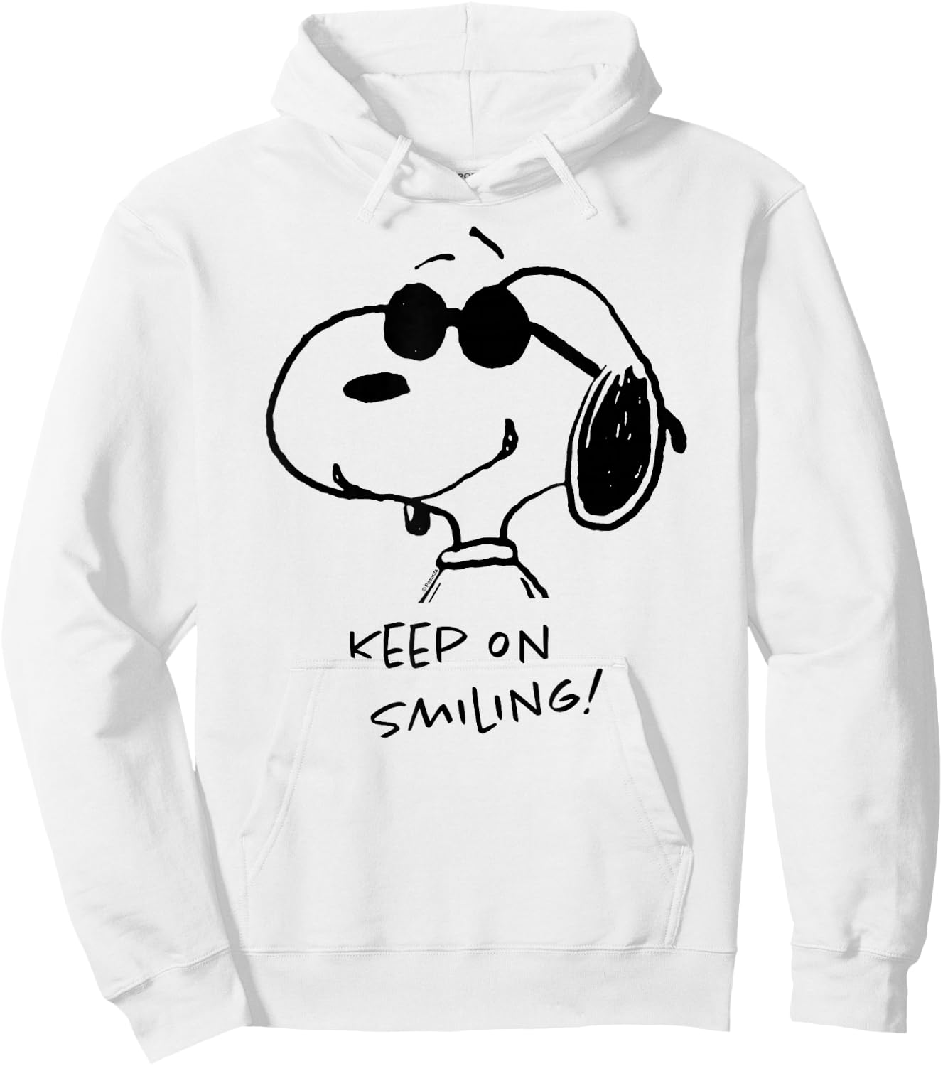 Peanuts - Cool Joe Keep On Smiling Hoodie - Hoodie | White