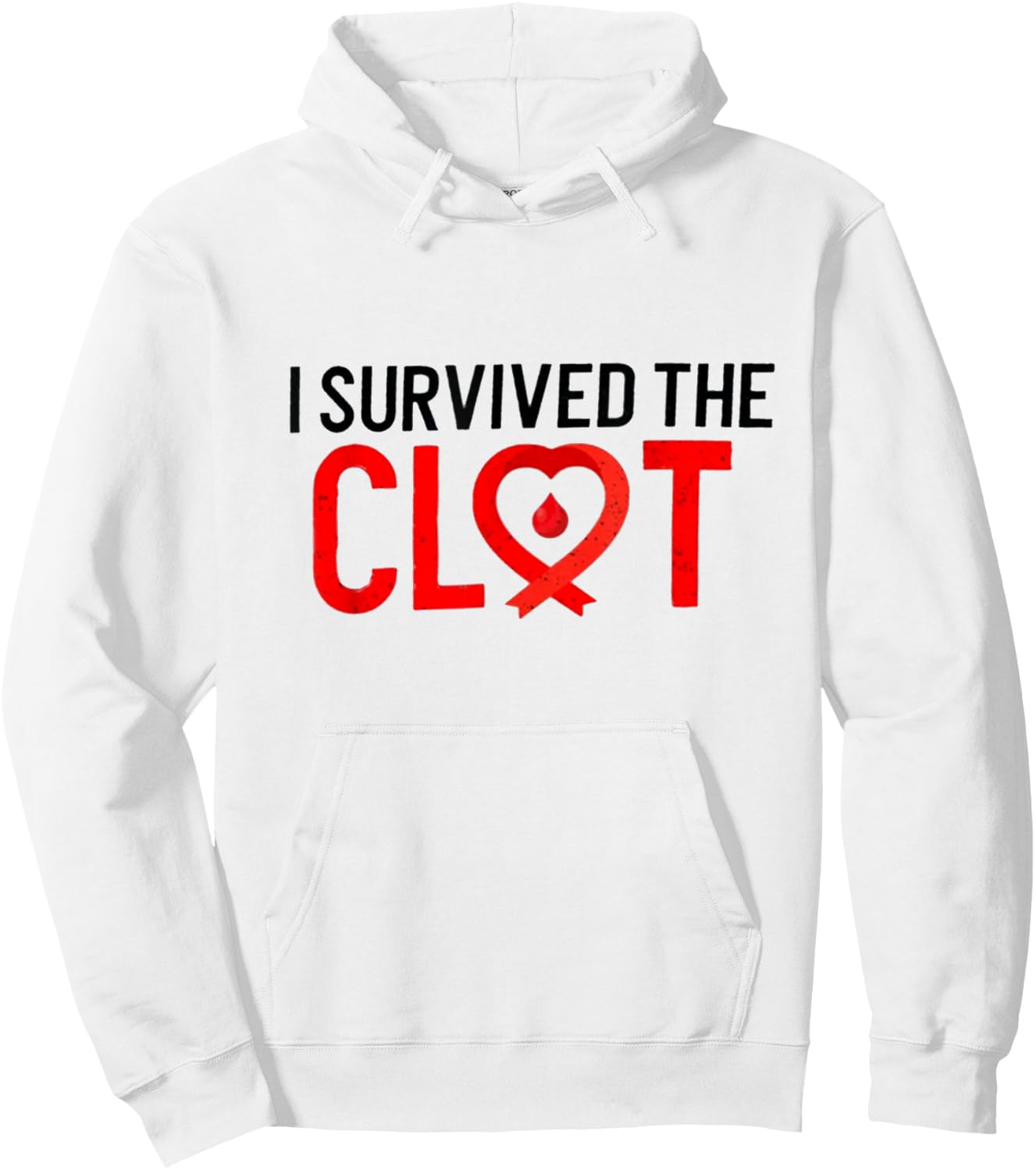 I Survived Blood Clot, Pulmonary Embolism Awareness Hoodie - Hoodie | White